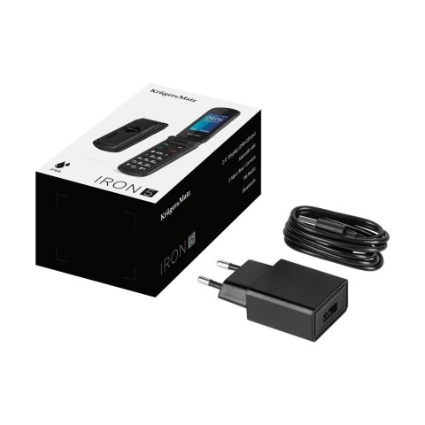 KRUGER&MATZ TELEFON IRON 5 FLIP 4G KM0466 CZARNY