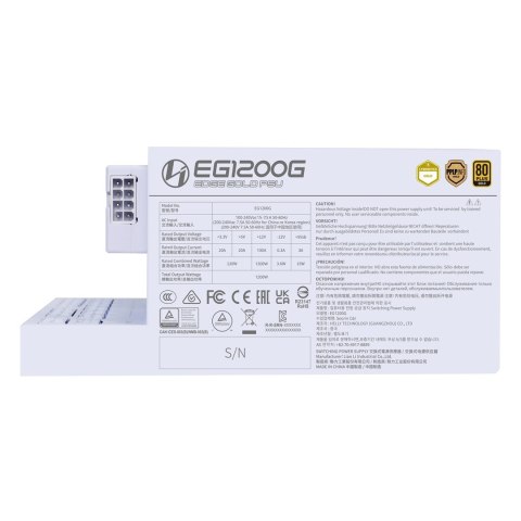 Lian Li EDGE GOLD 1200 80 PLUS Gold Netzteil, PCIe 5.1, ATX 3.1 - 1.200 Watt, weiß, inkl. USB-Hub