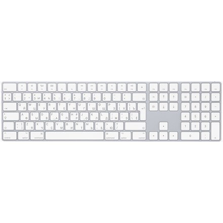 Apple | Klawiatura Magic Keyboard z klawiaturą numeryczną | Standardowa | Bezprzewodowa | PL/RU
