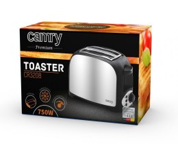 Camry Toaster CR 3208 Grey/black, Plastic, 750 W, Number of slots 2, Number of power levels 1
