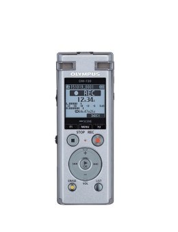 Olympus Digital Voice Recorder DM-720 Stereo/Tresmic, PCM/MP3, 18mm round dynamic speaker/ 150mW, Rechargeable, Microphone conne