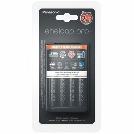 Panasonic eneloop Basic Battery Ładowarka 1-4 AA/AAA, 4 x R6/AA 2500 mAh black incl.