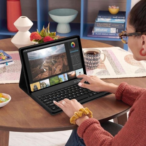 Etui ochronne z klawiaturą na Lenovo Tab M11 11'' TB-330 SC Pen - czarne