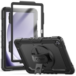 Etui z podstawką uchwytem smyczą na Samsung Galaxy Tab A9 8.7 X110 / X115 Solid360 - czarne