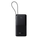 Powerbank Bipow 2 10000mah 20W z wyświetlaczem wbudowanym kablem USB-C - czarny