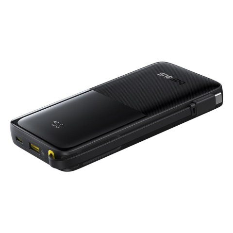 Powerbank Bipow 2 10000mah 20W z wyświetlaczem wbudowanym kablem USB-C - czarny