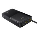 Powerbank Bipow 2 20000mah 20W z wyświetlaczem wbudowanym kablem USB-C - czarny