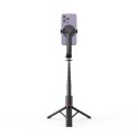 Selfie stick kijek do zdjęć z tripodem do 95cm i głowicą 360 Bluetooth - czarny