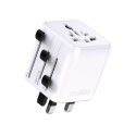 Adapter podróżny przejściówka do gniazdek EU UK US AUS - biały