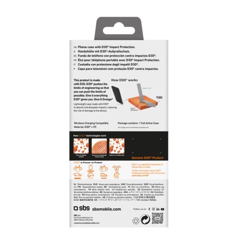 Etui case pokrowiec do iPhone 16 Plus Full Active D3O - czarne