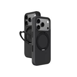 Etui pokrowiec na iPhone 17 Pro Max z podstawką Cloudie - czarne