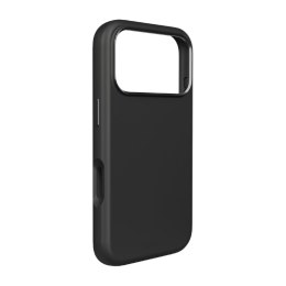 Etui silikonowe na iPhone 17 Pro z ochrona aparatu aluminiowymi przyciskami MagSafe - czarne