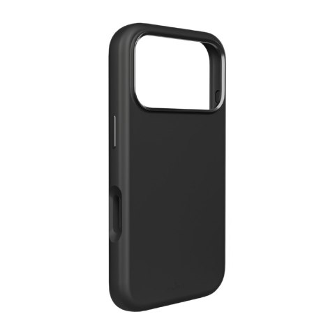 Etui silikonowe na iPhone 17 Pro z ochrona aparatu aluminiowymi przyciskami MagSafe - czarne