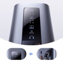 HUB Stacja dokująca 11w1 USB-C HDMI DP USB-A USB-C RJ45 PD mini jack 3.5mm ładowarka EU - szara