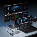 Kabel przewód USB-C USB4 Thunderbolt5 80Gbps 240W 1m - czarny