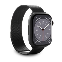 Pasek na zegarek Apple Watch 42 44 45 49mm Milanese - czarny