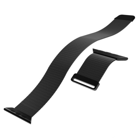 Pasek na zegarek Apple Watch 42 44 45 49mm Milanese - czarny