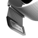 Pasek ze stali nierdzewnej do zegarka Apple Watch 38 40 41 mm Milanese - srebrny