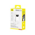 Powerbank 10000mAh z wyświetlaczem wbudowanymi kablami EnerFill FC31 22.5W - biały