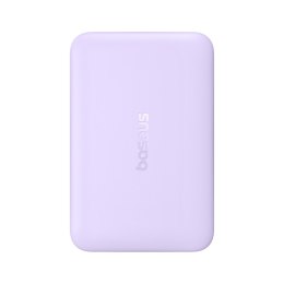 Powerbank indukcyjny 10000mAh 22.5W MagSafe z kablem USB-C 20V/3A 0.3m - fioletowy
