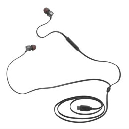 Słuchawki dokanałowe przewodowe USB-C JBL Tune 310C - czarne