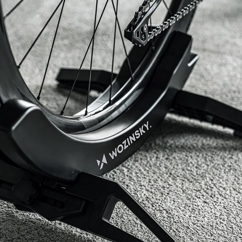 Stojak rowerowy serwisowy stabilny na koło roweru 3-8 cm - czarny