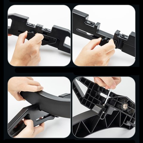 Stojak rowerowy serwisowy stabilny na koło roweru 3-8 cm - czarny