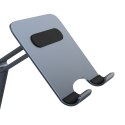 Uchwyt stojak obrotowy na tablet składany aluminiowy - szary