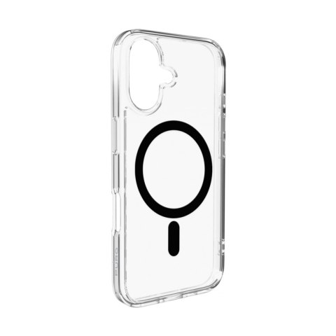 Etui pokrowiec case na iPhone 17 Lite Mag MagSafe - przezroczyste czarny pierścień