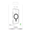 Etui pokrowiec case na iPhone 17 Lite Mag MagSafe - przezroczyste czarny pierścień