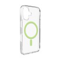 Etui pokrowiec case na iPhone 17 Lite Mag MagSafe - przezroczyste zielony pierścień