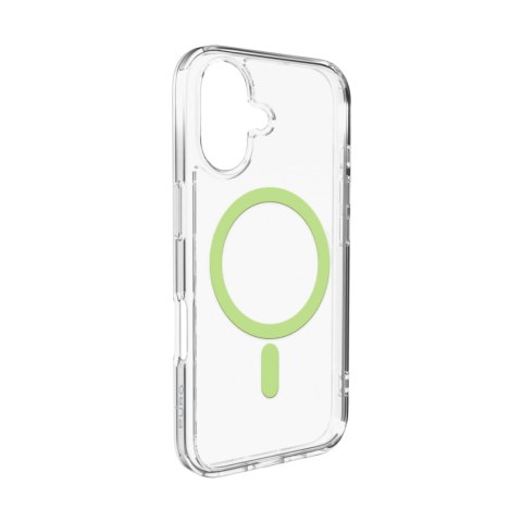 Etui pokrowiec case na iPhone 17 Lite Mag MagSafe - przezroczyste zielony pierścień