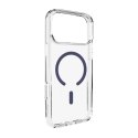 Etui pokrowiec case na iPhone 17 Pro Lite Mag MagSafe - przezroczyste niebieski pierścień
