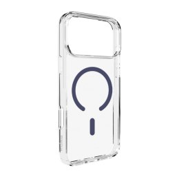 Etui pokrowiec case na iPhone 17 Pro Lite Mag MagSafe - przezroczyste niebieski pierścień
