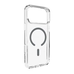 Etui pokrowiec case na iPhone 17 Pro Lite Mag MagSafe - przezroczyste szary pierścień