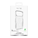 Etui pokrowiec case na iPhone 17 Pro Max Lite Mag MagSafe - przezroczyste biały pierścień