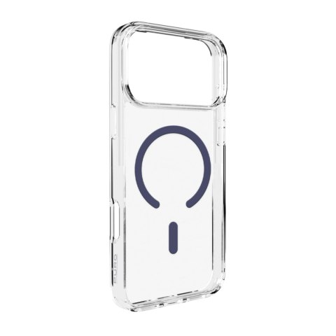 Etui pokrowiec case na iPhone 17 Pro Max Lite Mag MagSafe - przezroczyste niebieski pierścień