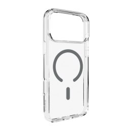 Etui pokrowiec case na iPhone 17 Pro Max Lite Mag MagSafe - przezroczyste szary pierścień