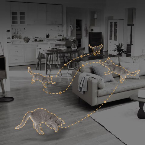 Kamera wewnętrzna do monitoringu 1080p IR Wi-Fi Bluetooth - biała