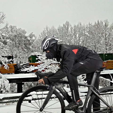 Kurtka sportowa wiatroszczelna kolarska rozmiar XL - czarna