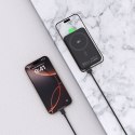 Powerbank bezprzewodowy 10000 mAh USB-A USB-C 15W - czarny