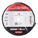 MACLEAN KABEL PRZEWÓD KONCENTRYCZNY ŻELOWANY SATELITARNY RG6 100M 1.0CU+4.6FPE+AL/P+96*0.12AL+6.8PE MCTV-477