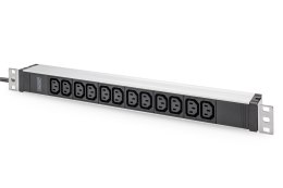 Listwa zasilająca Digitus DN-95426 8005272 z profilem aluminiowym, 12 gniazd, 2m, wtyczka ze stykiem ochronnym