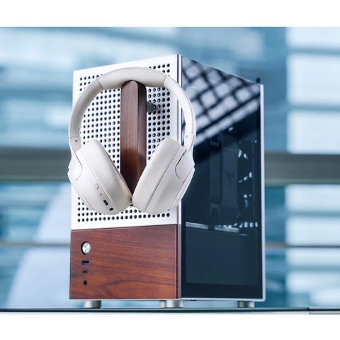 Obudowa PC Jonsbo T6 Mini-Tower, Mini-ITX, szkło hartowane, drewno - srebrna