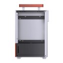 Obudowa PC Jonsbo T6 Mini-Tower, Mini-ITX, szkło hartowane, drewno - srebrna