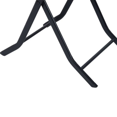 Mały zestaw mebli ogrodowych Black Forest | dwa krzesła + stolik czarny