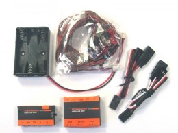 Bezprzewodowy (Ir) zestaw oświetlenia LED do samochodów RC 1:10