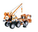 Ciężarówka dźwig - do zbudowania z klocków - PULL BACK (C52013W)