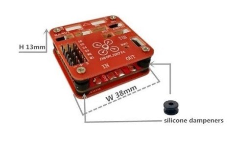 Kontroler lotu INAV FLIGHT F4 (FPV, OSD, 7.4-22.2V, 2-6S Lipo)
