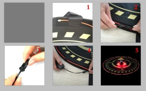 Mata - przenośne składane lądowisko z oświetleniem dla drona